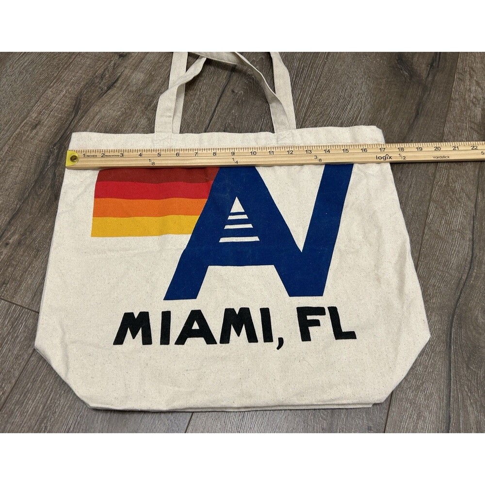 Aviator Nation Bag Tote Bag Shoulder Bag AV Miami FL Logo Handbag 17x14.5” - Picture 4 of 5